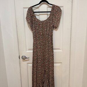 Floral hi low Maxi dress